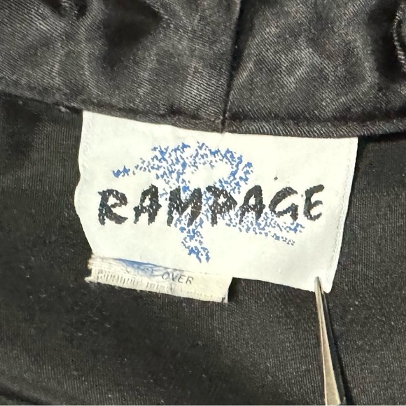 Vintage Rampage Velvet Peplum Jacket and Satin Skirt, 28” waist - Picture 9 of 12